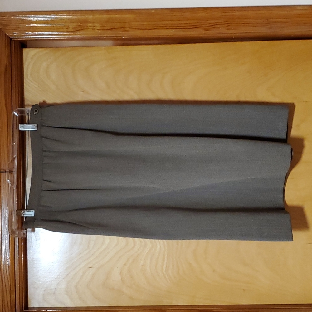 Vintage Christian Dior wool gray skirt size 10